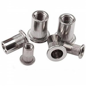 [Hot Item] M6-M12 Flat Head Round Hex Stainless Steel Rivet Nuts