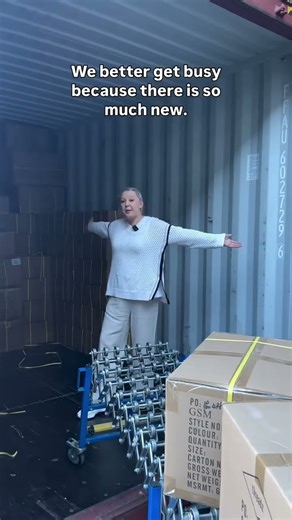 New arrivals have just landed in the warehouse 🙌 Get excited, they’re dropping online next week! ✨🛍️