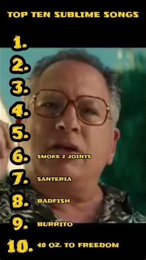 Top Ten Sublime Songs #trending #sublime #feed #shortsfeed #skapunk