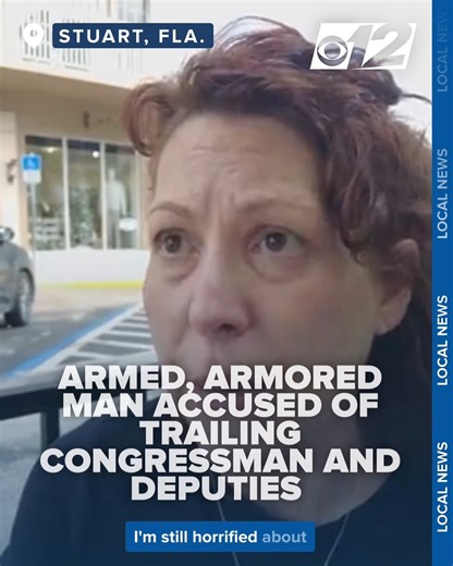 A SCARY SITUATION | An armed man wearing a bulletproof vest was detained during the city’s 64th Annual Christmas parade Friday evening. According to deputies, he was allegedly following Congressman Brian Mast. Dani Travis reports. Read more: https://bit.ly/4iGLz0T | CBS 12 News