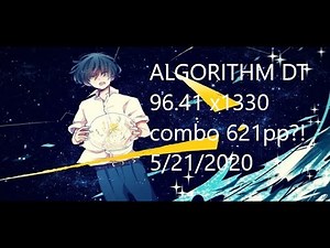 Osu!mania | ★8.04 | Algorithm +DT | 96.41 x1330 combo x32 miss | S WTF 621PP