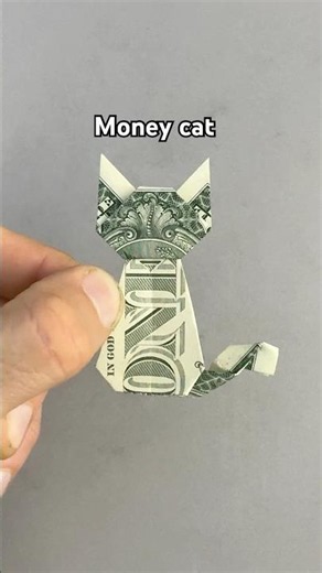 Easy Money Cat | DIY Dollar Origami Cat