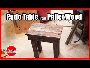 Patio Table from Pallet Wood