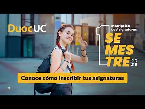 How to register for your courses at Duoc UC | Tutorial 2026