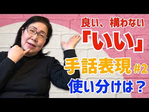【手話表現#2】類似手話単語「いい」の違いを例文でわかりやすく説明します！/日本手話/字幕付き！/読み取り練習/初心者ー中級者