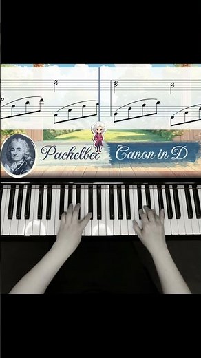 Canon in D (Pachelbel) #shorts #Pachelbel #piano #canonind