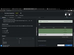 Running Comparison || CodeChef Starter 80 || Problems || Solution || Accepted