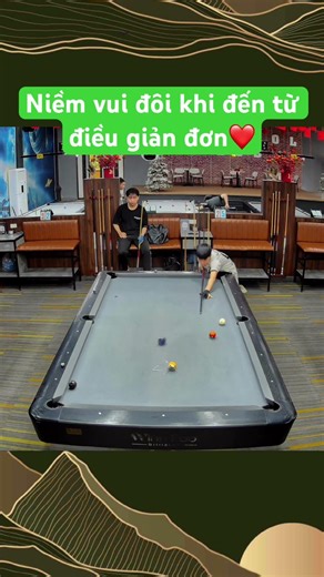 Tôi không được chơi nhưng tôi vẫn ăn mừng củng bạn👌 #billiards #pool #cuongwinnpool