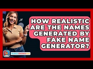How Realistic Are The Names Generated By Fake Name Generator? - SearchEnginesHub.com