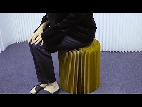 This stool is made from paper