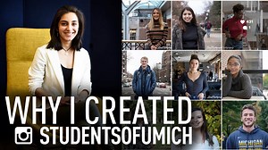 3K views · 41 reactions | Hear from Bachelor of Science in Information student Somya Bhagwagar about how her passion for storytelling led to the creation of the popular Facebook and Instagram blog Students of Umich. Somya will also be a speaker at the 2020 TEDxUofM conference Feb. 14. Read more: https://bit.ly/38aFMvc | University of Michigan School of Information | Facebook