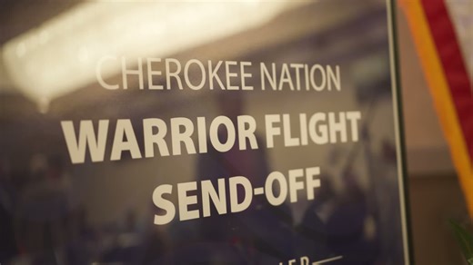 #ICYMI: Earlier this week, we celebrated the send-off of seven Cherokee warriors participating in the tribe’s 13th Warrior Flight to Washington, D.C.! 🎖️✨ We’re proud to support our Cherokee veterans and to help them see the monuments honoring our veterans in the nation’s capital city. We know when they return to the Cherokee Nation Reservation on Friday, they’ll have many new memories from their trip to D.C. ❤️ | Cherokee Nation