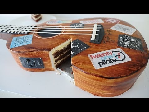 REALISTIC GUITAR CAKE How To Cook That Ann Reardon cake