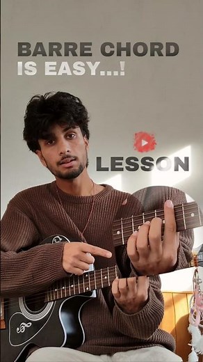 How to play barre chords 🎸 |(easy trick)