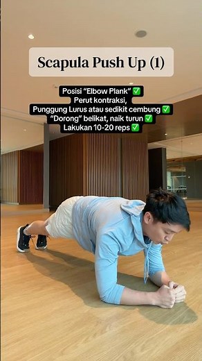 Scapula Push Up ➡️ Exercise for the Serratus Anterior muscle (rarely trained and often "forgotten")