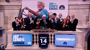 Like a push button start, Jay Leno rings the Opening Bell with Jay Leno's Garage | New York Stock Exchange