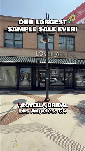 Lovella Bridal’s LARGEST Sample Sale!! Say YES for LESS SALE!! 🤭✨🤍