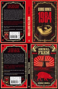 Shepard Fairey's covers for Orwell's Animal Farm and 1984