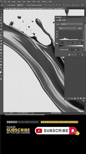 Transform a Chocolate Splash into a Milk Splash in just 1 minute! / Tutorial #morecreativegfx