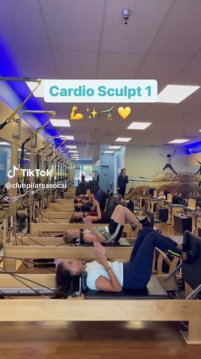 Join us for our Cardio Sculpt 1 class to get moving with an energetic workout! Want to try Pilates? Click the link in our bio to book your FREE intro class!💙 #cardiosculpt #pilatesflow #reformerflow #clubpilates #pilates