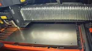 AMADA's ORSUS 3015 AJe (6kW) fiber laser was utilized to produce this nest of 16-gauge mild steel parts. The ORSUS fiber lasers are the next generation of high-speed, high-quality cutting systems designed to deliver exceptional performance across a wide range of materials and thicknesses. With models available in 6 and 8kW, the ORSUS Series sets a new standard for laser fabrication. is.gd/YrR1bi #AMADAAMERICA #AMADA #ORSUS3015AJe #FiberLaser #LaserCutting #SheetMetalFabrication #MetalFabrication