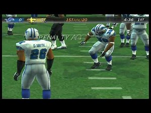 Madden NFL 09 (PS2) lions vs saints