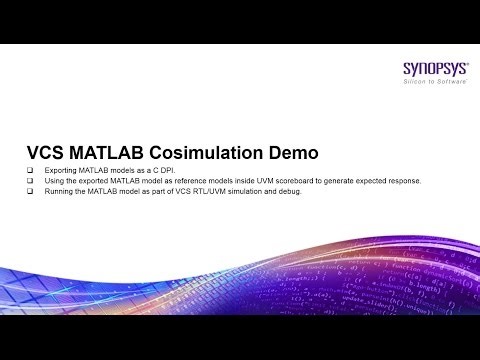 UVM MATLAB Cosimulation (using Synopsys VCS)