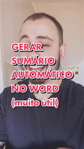 Como Fazer Sumário Automático no Word