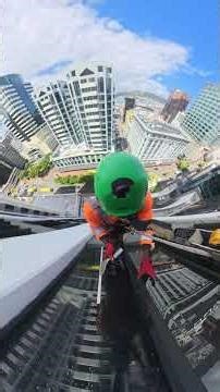 Rope access high-rise windows cleaning Wellington New Zealand