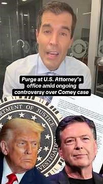 Purge at U.S. Attorney's office amid ongoing controversy over Comey case #shorts