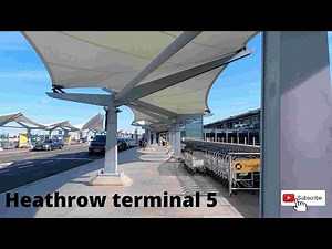London Heathrow Terminal 5 - Departures JULY 15TH 2022
