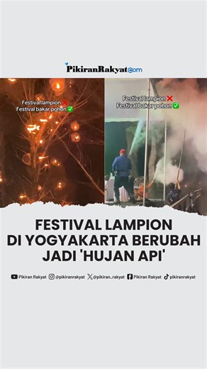 Acara Festival Lampion Terbang Jogja “Lanterne Festival de Paris” yang digelar di Pantai Goa Cemara, Bantul, Daerah Istimewa Yogyakarta, pada Sabtu malam (25/10/2025), berakhir dengan insiden menegangkan. . Sejumlah lampion yang diterbangkan pengunjung justru berjatuhan dan tersangkut di pepohonan dalam kondisi api masih menyala, memicu kepanikan di area festival. . Kepala Seksi Promosi dan Pelayanan Informasi Dinas Pariwisata Bantul, Markus Purnomo Adi, membenarkan peristiwa tersebut. Ia menjel