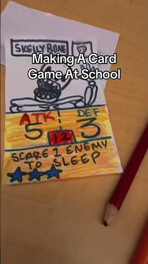 Making a homemade trading card game #htcg #tcg #diycrafts