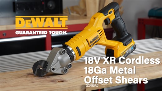 The DeWALT 18V XR 18 Gauge Metal Offset Shears gives you ultimate...