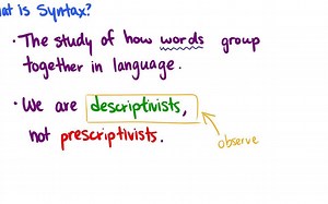 [Syntax句法学] Introduction and Glossing