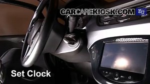 How to Set the Clock / Change Time on a 2015 Opel Corsa Enjoy 1.4L 4 Cyl. Turbo