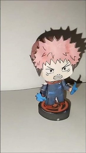 yuji paper craft template #anime #papercraft #jujutsukaisen