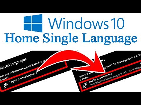 How to Change Language in Windows 10 Home Single Language Edition in Sinhala