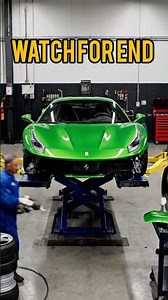 “This Green Ferrari Restoration Will Blow Your Mind 🤯 (Full Process)”#automobile