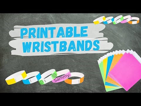 Customizable Printable Wristbands - Teacher DIY