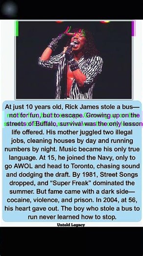 Rick James: Escape, Fame, and the Cost of Freedom#RickJames#StreetSongs#MusicLegends
