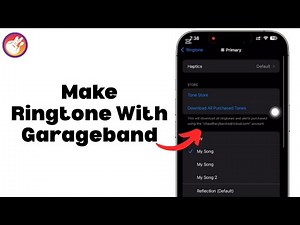 How To Make Ringtone For iPhone With Garageband - Step By Step