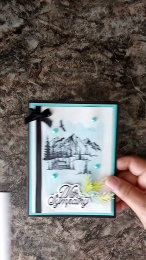 Easy diy sympathy card using momenta clear stamp #diy diycard #diyprojects #diycrafts #diyideas #short #shortsreels #shortsviral | Cedar Tree