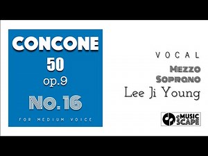 Concone 50, Op.9 No.16 (Medium Voice with Vocal)
