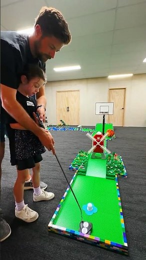 World's First Mini-Golf Course with 30,000 LEGO Bricks! ⛳️ #AD #SuperpowerOfPlay #LEGOPartner