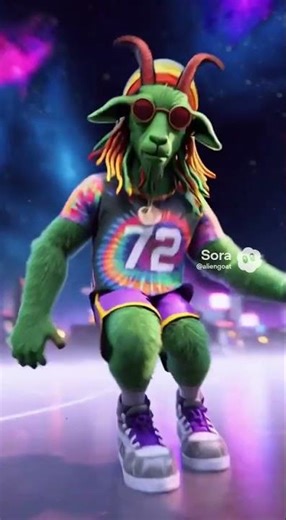 Oddly Satisfying: Alien Goat ✨👽🐐 | #OddlySatisfying #AlienGoat #basketball