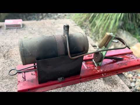 First run in 60 years! Mamod ME1 Minature steam engine.