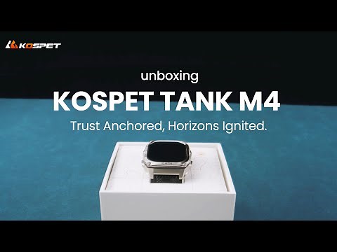 📦Unboxing KOSPET TANK M4 | A Rugged Smartwatch Conquers the Wild and Rules the Deep.