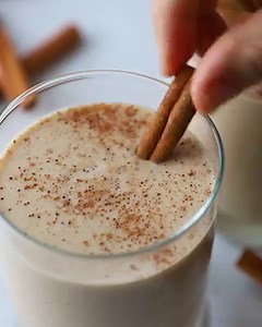 SNICKERDOODLE TAHINI DATE SMOOTHIE 😍 creamy, delicious, vegan and amazing for breakfast or a snack! RECIPE: https://www.ambitiouskitchen.com/tahini-date-smoothie/ | Ambitious Kitchen