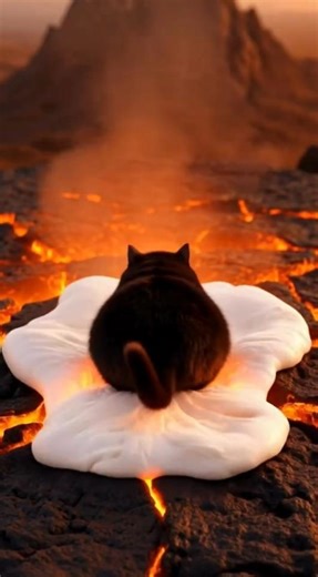 🐈‍⬛ Chubby Cat Jumps on Squishy Surfaces 🤯 | Satisfying ASMR #shorts #oddlysatisfying #cat #asmr